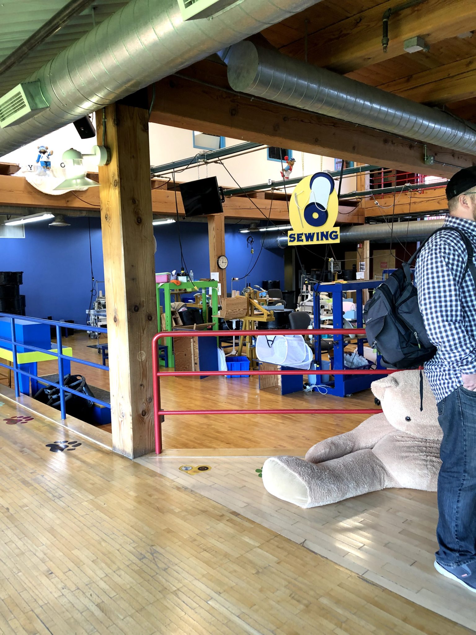 Vermont Teddy Bear Factory Wandering with Callie